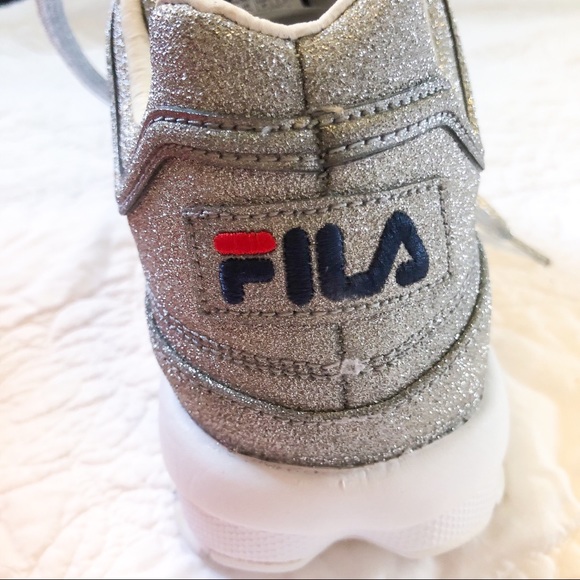 glitter fila shoes